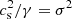 $ c_{\rm s}^2/\gamma=\sigma^2 $