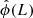 $ \hat{\phi}(L) $