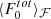 $ \langle F_0^{tot}\rangle_{\mathcal{F}} $