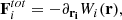 $$ \begin{aligned} \mathbf F _i^{tot}=-\partial _\mathbf{r _i}W_i(\mathbf r ), \end{aligned} $$