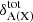 $ \delta_{\mathrm{A(X)}}^{\mathrm{tot}} $
