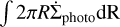 $\[\int 2 \pi R \dot{\Sigma}_{\text {photo}} \mathrm{dR}\]$