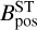 Mathematical equation: $\[B_{\text {pos }}^{\mathrm{ST}}\]$