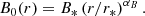 $$ \begin{aligned} B_0(r) = B_*\left(r / r_*\right)^{\alpha _B}. \end{aligned} $$