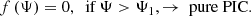 $$ \begin{aligned} f\left(\Psi \right)&=0,~\text{ if}~\Psi >\Psi _1,\rightarrow \text{ pure} \text{ PIC}. \end{aligned} $$