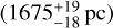 $\[\left(1675_{-18}^{+19} ~\mathrm{pc}\right)\]$