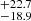$ ^{+22.7 }_{-18.9 } $