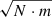 $ \sqrt{N \cdot m} $