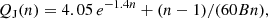 $$ \begin{aligned} Q_{\mathrm{J} }(n) = 4.05\,e^{-1.4n} + (n -1)/(60 B n), \end{aligned} $$