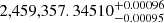 $ 2,459,357.34510^{+0.00096}_{-0.00095} $
