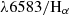 $ \lambda 6583/\rm{H_{\alpha}} $