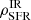 $ \rho_{\mathrm{SFR}}^{\mathrm{IR}} $
