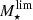 $ M^{\mathrm{lim}}_{\star} $
