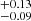 $ _{-0.09}^{+0.13} $
