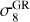 $\sigma _8^{{\rm{GR}}}$