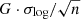 $ G\cdot\sigma_{\mathrm{log}}/\sqrt{n} $