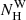 $ N_{\mathrm{H}}^{\mathrm{W}} $