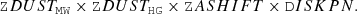 $$ \begin{aligned} \mathtt ZDUST _\mathtt{MW } \times \mathtt ZDUST _\mathtt{HG } \times \mathtt ZASHIFT \times \mathtt DISKPN . \end{aligned} $$