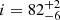 $ i = 82^{+2}_{-6} $