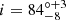 $ i=84^{\circ+3}_{-8} $