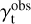 $\[\gamma_{\mathrm{t}}^{\mathrm{obs}}\]$