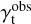 $\[\gamma_{\mathrm{t}}^{\mathrm{obs}}\]$