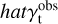 $\[\gamma_{\mathrm{t}}^{\mathrm{obs}}\]$