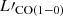$ L\prime_{\mathrm{CO}(1{-}0)} $