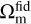 $\[\Omega_{\mathrm{m}}^{\mathrm{fid}}\]$
