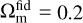$\[\Omega_{\mathrm{m}}^{\mathrm{fid}}\]$