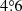 $ 4{{\overset{\circ}{.}}}6 $