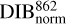 $\[\mathrm{DIB}_{\text {norm }}^{862}\]$