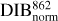 $\[\mathrm{DIB}_{\text {norm }}^{862}\]$