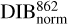 $\[\mathrm{DIB}_{\text {norm }}^{862}\]$