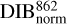 $\[\mathrm{DIB}_{\text {norm }}^{862}\]$