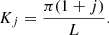 $$ \begin{aligned} K_j=\frac{\pi (1+j)}{L}. \end{aligned} $$