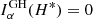 $ I_{\alpha}^{\mathrm{GH}}(H^*) = 0 $