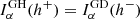 $ I_{\alpha}^{\mathrm{GH}}(h^{+}) = I_{\alpha}^{\mathrm{GD}}(h^{-}) $
