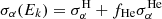 $ \sigma_{\alpha}(E_k) = \sigma^{\mathrm{H}}_{\alpha} + f_{\mathrm{He}}\sigma^{\mathrm{He}}_{\alpha} $