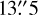 $\[13^{\prime\prime}_\cdot5\]$