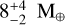 $$8_{ - 2}^{ + 4}{{\rm{M}}_ \oplus }$$