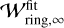 ${\cal W}_{{\rm{ring,}},\infty }^{{\rm{fit}}}$