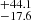 $ ^{+44.1}_{-17.6} $