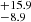 $ ^{+15.9}_{-8.9} $