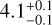 $\[4.1_{-0.1}^{+0.1}\]$