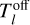 $T_l^{{\rm{off}}}$