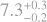 $\[7.3_{-0.2}^{+0.3}\]$