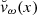 $ {\breve{v}}_\omega (x) $