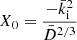 $$ \begin{aligned} X_0 = \dfrac{-{\bar{k}_{\rm i}}^2}{{\bar{D}}^{2/3}} \end{aligned} $$