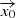 $ \overrightarrow{x_{0}} $